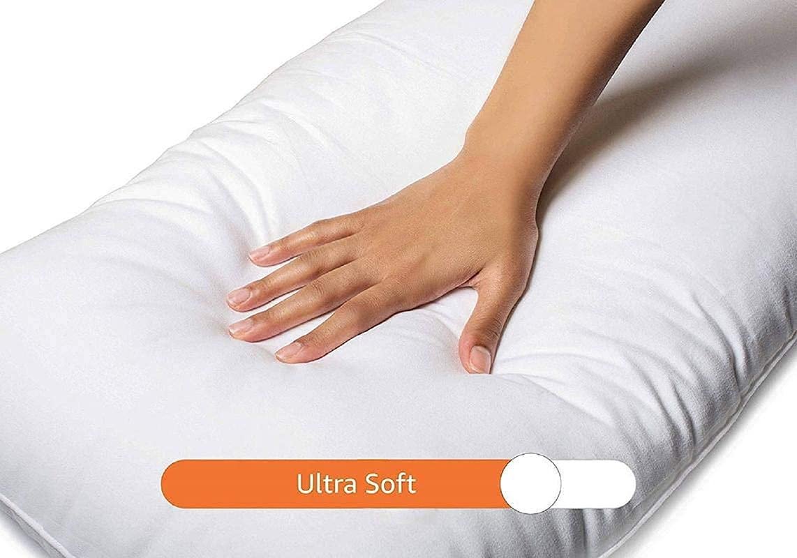 Microfiber Extra Soft White Pillows | Pillows for Sleeping White - Set of 2 (Size - 16x24 Inches Or 40x60 cm) - Pillow Pack of 2 - Image 2