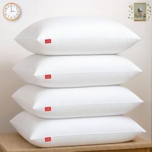 Zinnia Comfort Soft Microfiber Pillow | White | Basic Size 41 x 61 CM | Pack of 4