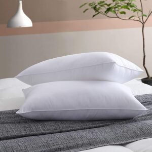 Microfiber Extra Soft White Pillows | Pillows for Sleeping White - Set of 2 (Size - 16x24 Inches Or 40x60 cm) - Pillow Pack of 2